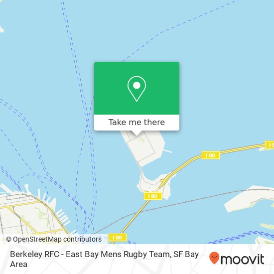 Mapa de Berkeley RFC - East Bay Mens Rugby Team