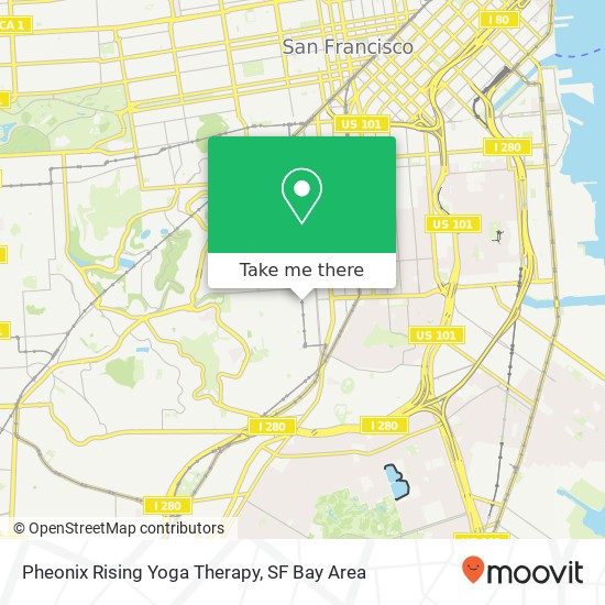 Pheonix Rising Yoga Therapy map