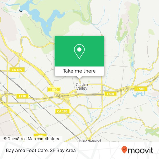 Mapa de Bay Area Foot Care