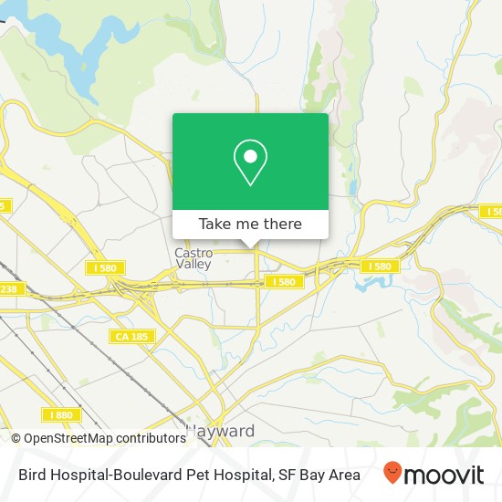 Mapa de Bird Hospital-Boulevard Pet Hospital