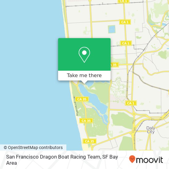 Mapa de San Francisco Dragon Boat Racing Team