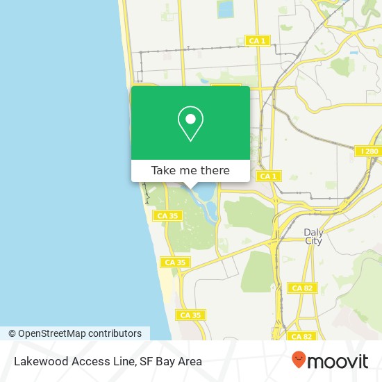 Mapa de Lakewood Access Line