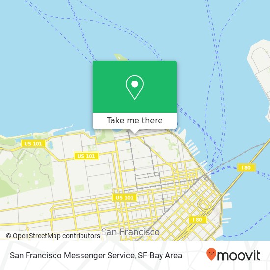 Mapa de San Francisco Messenger Service