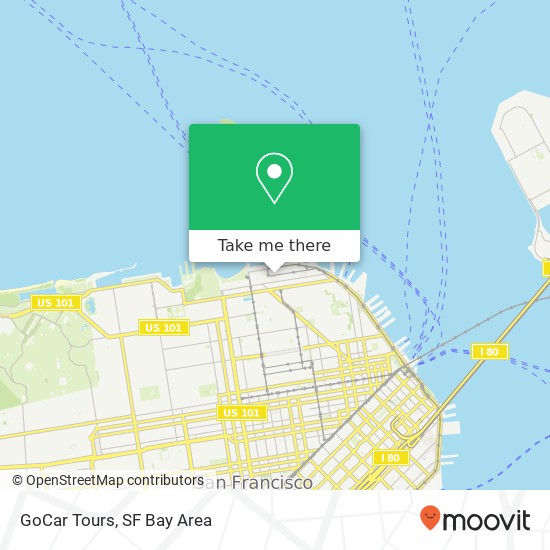 GoCar Tours map