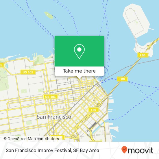 San Francisco Improv Festival map