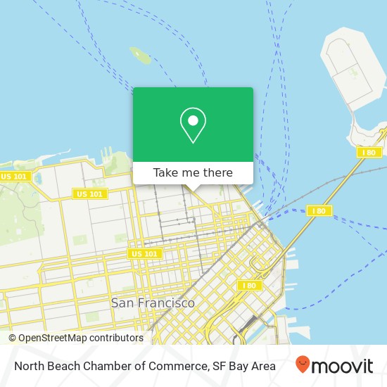 Mapa de North Beach Chamber of Commerce