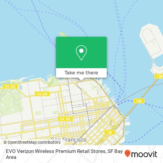 EVO Verizon Wireless Premium Retail Stores map