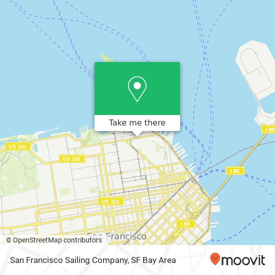 Mapa de San Francisco Sailing Company