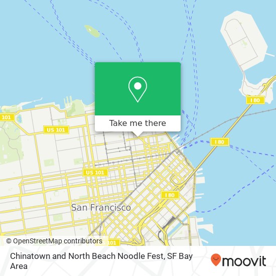 Chinatown and North Beach Noodle Fest map