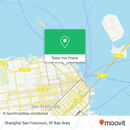 Shanghai San Francisco map