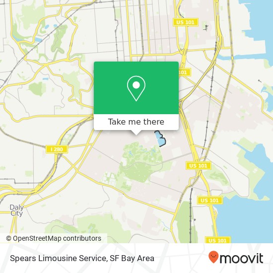 Spears Limousine Service map