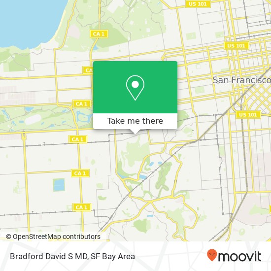 Bradford David S MD map