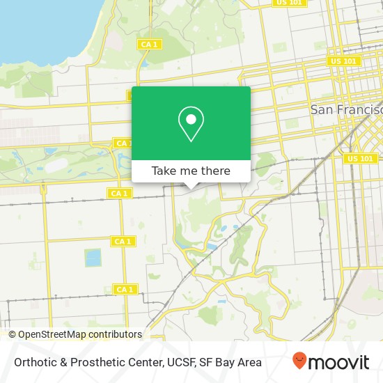 Orthotic & Prosthetic Center, UCSF map