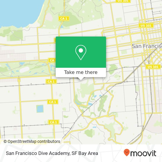 San Francisco Dive Academy map