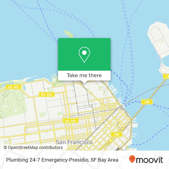 Mapa de Plumbing 24-7 Emergency-Presidio