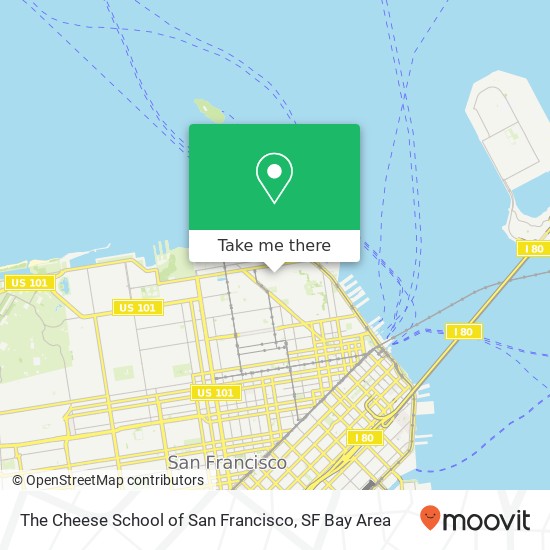 Mapa de The Cheese School of San Francisco