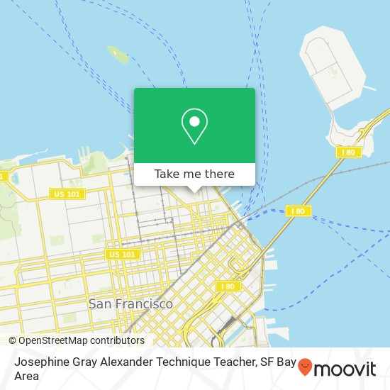 Mapa de Josephine Gray Alexander Technique Teacher