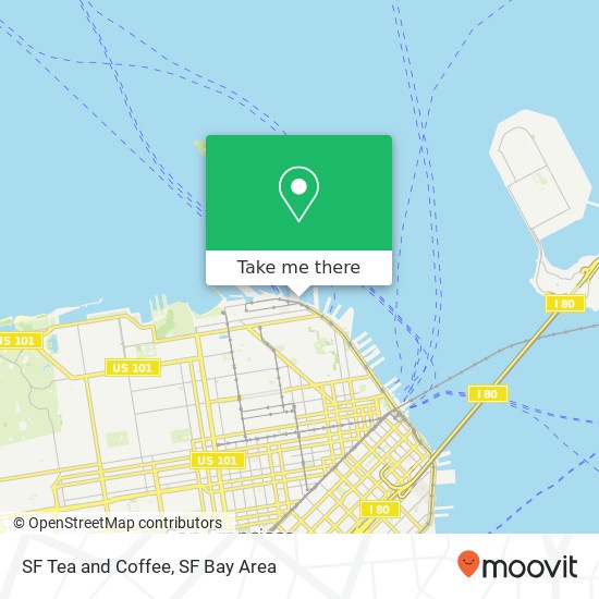 Mapa de SF Tea and Coffee