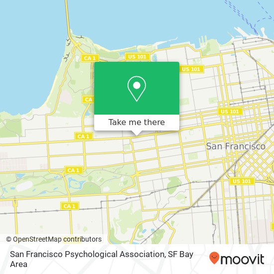 Mapa de San Francisco Psychological Association