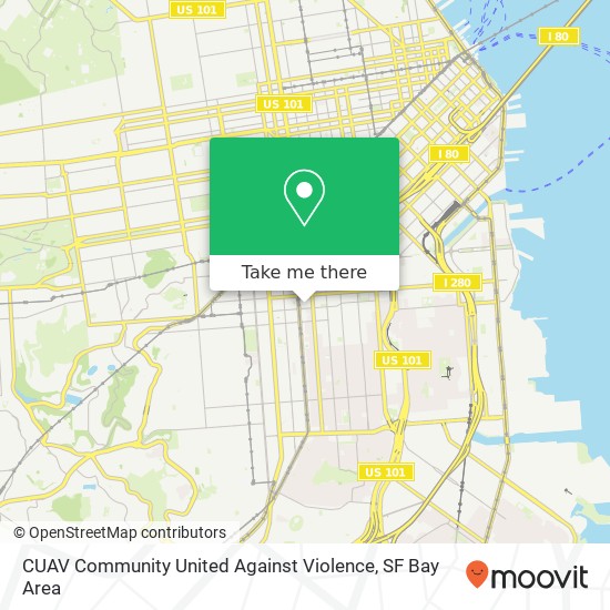 Mapa de CUAV Community United Against Violence