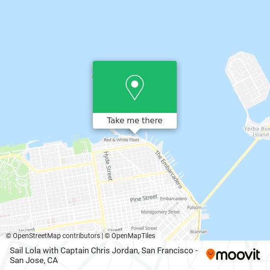 Sail Lola with Captain Chris Jordan map