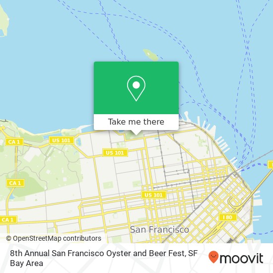 8th Annual San Francisco Oyster and Beer Fest map