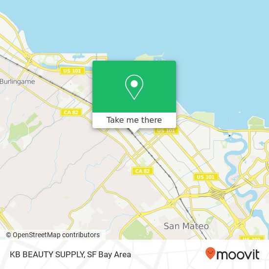 Mapa de KB BEAUTY SUPPLY