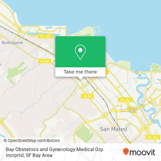 Bay Obstetrics and Gynecology Medical Grp Incrprtd map
