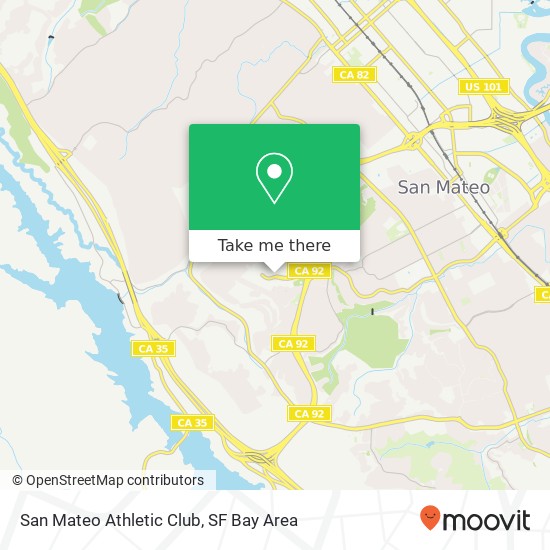 Mapa de San Mateo Athletic Club