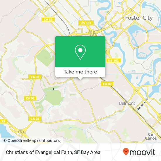 Mapa de Christians of Evangelical Faith