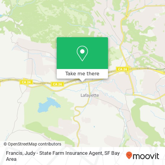 Mapa de Francis, Judy - State Farm Insurance Agent