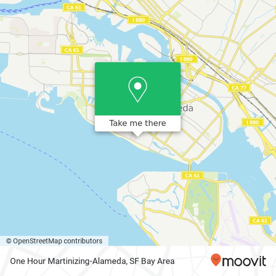 Mapa de One Hour Martinizing-Alameda