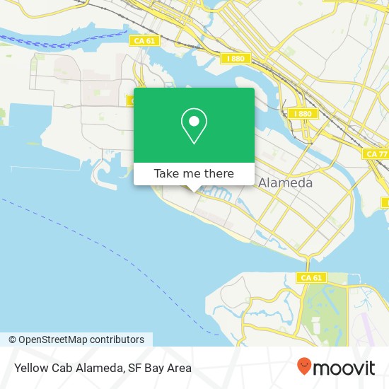 Yellow Cab Alameda map