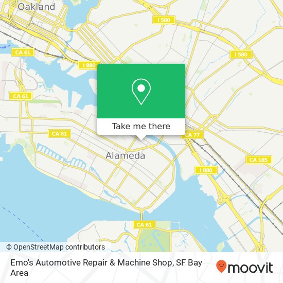 Mapa de Emo's Automotive Repair & Machine Shop