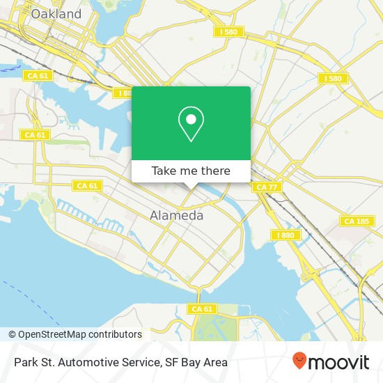 Park St. Automotive Service map