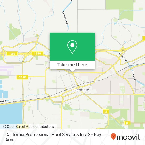 Mapa de California Professional Pool Services Inc