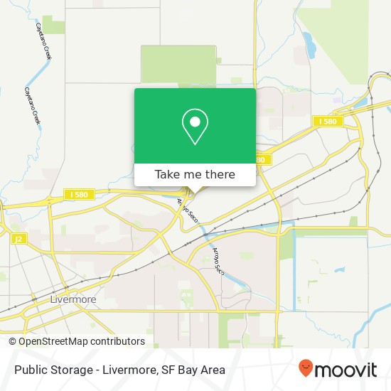 Public Storage - Livermore map