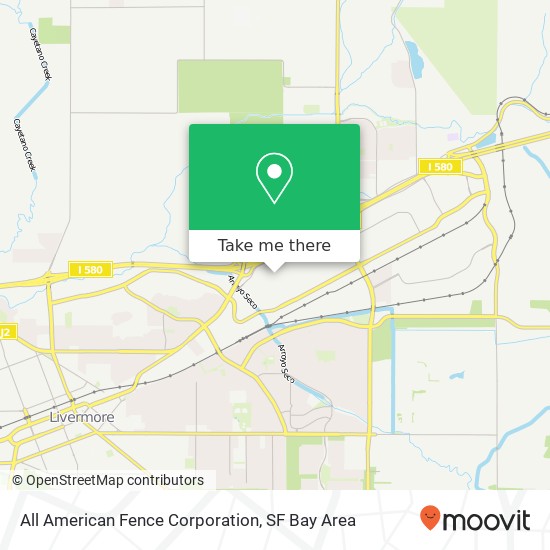 Mapa de All American Fence Corporation