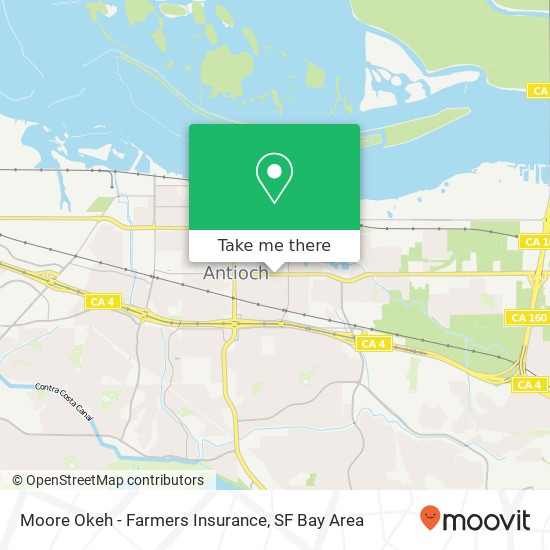 Mapa de Moore Okeh - Farmers Insurance