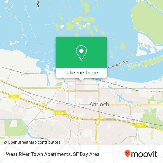 West River Town Apartments map