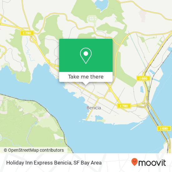 Holiday Inn Express Benicia map