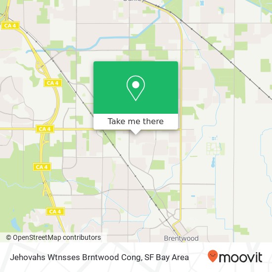 Mapa de Jehovahs Wtnsses Brntwood Cong