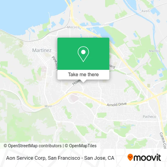 Aon Service Corp map