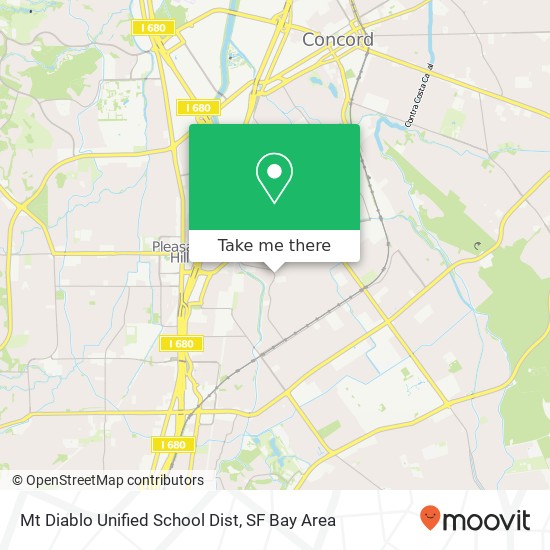Mt Diablo Unified School Dist map