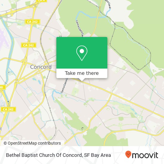 Mapa de Bethel Baptist Church Of Concord