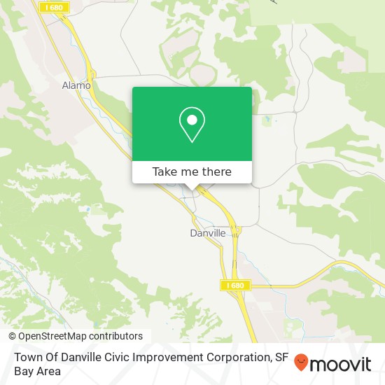 Mapa de Town Of Danville Civic Improvement Corporation