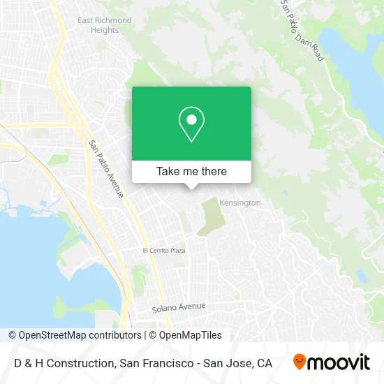 D & H Construction map