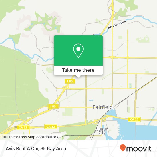 Avis Rent A Car map