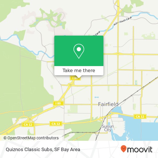 Quiznos Classic Subs map