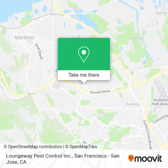Mapa de Loungeway Pest Control Inc.